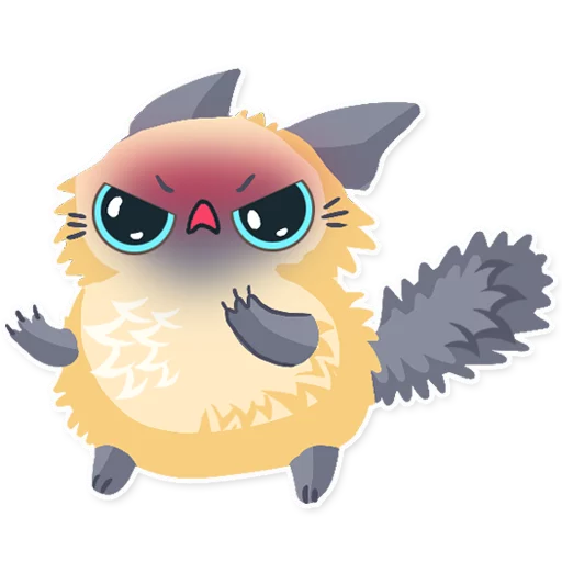 👿 Стикер «Cute fluffy Simi» для Telegram