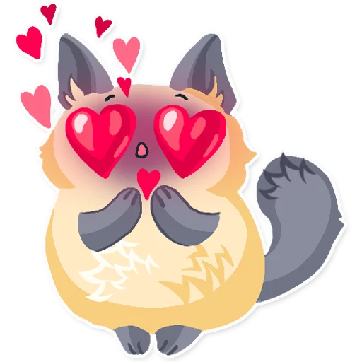 😍 Стикер «Cute fluffy Simi» для Telegram