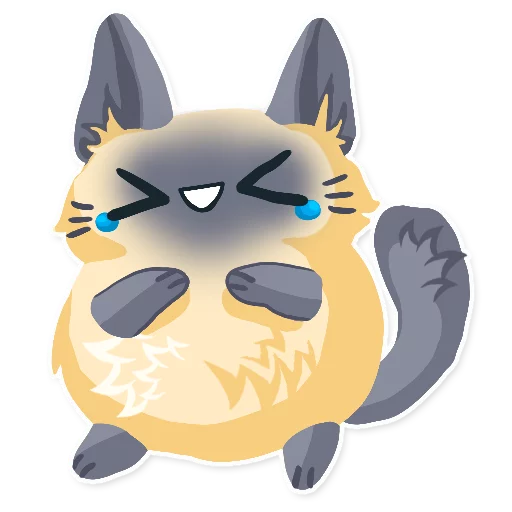 😆 Стикер «Cute fluffy Simi» для Telegram