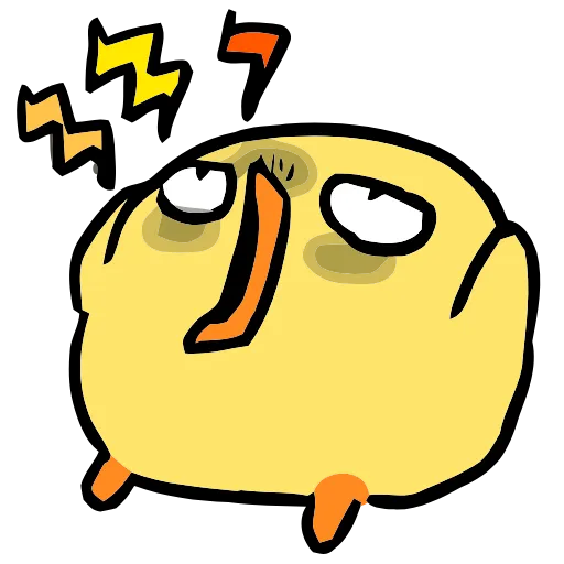 😱 Эмодзи «() Fluffy Chick» для Telegram