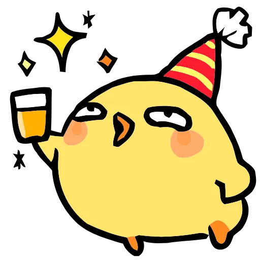 🥳 Эмодзи «() Fluffy Chick» для Telegram
