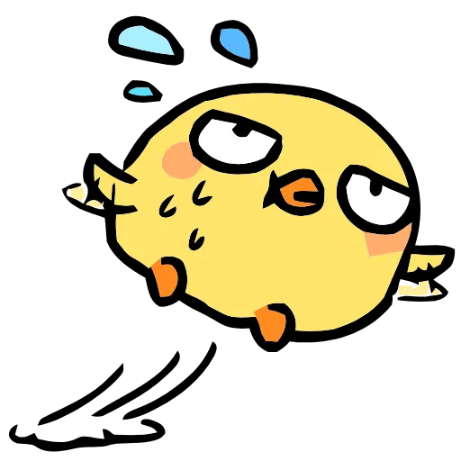😥 Эмодзи «() Fluffy Chick» для Telegram