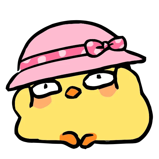 👒 Эмодзи «() Fluffy Chick» для Telegram