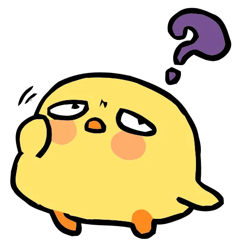 ❓ Эмодзи «() Fluffy Chick» для Telegram