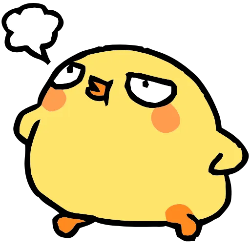😤 Эмодзи «() Fluffy Chick» для Telegram