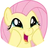 😍 Эмодзи «Fluttershy emoji» для Telegram