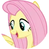 😀 Эмодзи «Fluttershy emoji» для Telegram