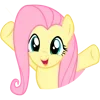 😄 Эмодзи «Fluttershy emoji» для Telegram
