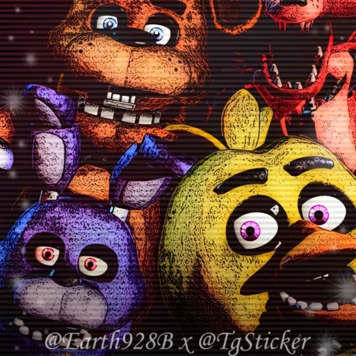 Стикерпак FNAF для Telegram — скачать