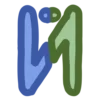 🍓 Эмодзи «Сине-зелёные буквы» для Telegram