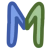 🍓 Эмодзи «Сине-зелёные буквы» для Telegram