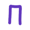 💜 Эмодзи «Фиолетовые буквы, таблички» для Telegram