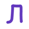 💜 Эмодзи «Фиолетовые буквы, таблички» для Telegram