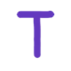 💜 Эмодзи «Фиолетовые буквы, таблички» для Telegram