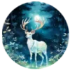 🦌 Эмодзи «Лесные буквы с украшениями» для Telegram