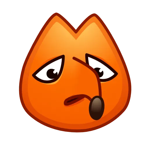 😞 Эмодзи «Fox Emoji» для Telegram