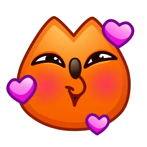 🥰 Эмодзи «Fox Emoji» для Telegram