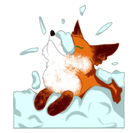 ❄ Стикер «Лиса Ориоль» для Telegram