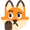 🤔 Эмодзи «Fox - мордочка с эмоциями лисички» для Telegram