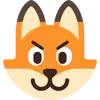 😈 Эмодзи «Fox - мордочка с эмоциями лисички» для Telegram