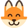 😊 Эмодзи «Fox - мордочка с эмоциями лисички» для Telegram