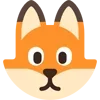 Эмодзи Fox - мордочка с эмоциями лисички для Telegram — скачать