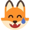 😅 Эмодзи «Fox - мордочка с эмоциями лисички» для Telegram