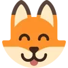 😋 Эмодзи «Fox - мордочка с эмоциями лисички» для Telegram
