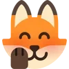 😌 Эмодзи «Fox - мордочка с эмоциями лисички» для Telegram