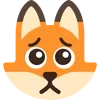 🥺 Эмодзи «Fox - мордочка с эмоциями лисички» для Telegram