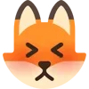😣 Эмодзи «Fox - мордочка с эмоциями лисички» для Telegram