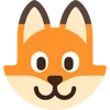 🙂 Эмодзи «Fox - мордочка с эмоциями лисички» для Telegram