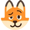 🥴 Эмодзи «Fox - мордочка с эмоциями лисички» для Telegram