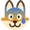 😰 Эмодзи «Fox - мордочка с эмоциями лисички» для Telegram