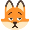 😕 Эмодзи «Fox - мордочка с эмоциями лисички» для Telegram