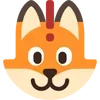 ❗️ Эмодзи «Fox - мордочка с эмоциями лисички» для Telegram