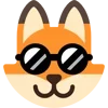 😎 Эмодзи «Fox - мордочка с эмоциями лисички» для Telegram