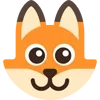 😄 Эмодзи «Fox - мордочка с эмоциями лисички» для Telegram