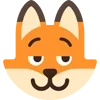 😏 Эмодзи «Fox - мордочка с эмоциями лисички» для Telegram