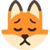 😕 Эмодзи «Fox - мордочка с эмоциями лисички» для Telegram