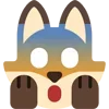 😱 Эмодзи «Fox - мордочка с эмоциями лисички» для Telegram