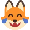 😂 Эмодзи «Fox - мордочка с эмоциями лисички» для Telegram