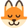 😌 Эмодзи «Fox - мордочка с эмоциями лисички» для Telegram
