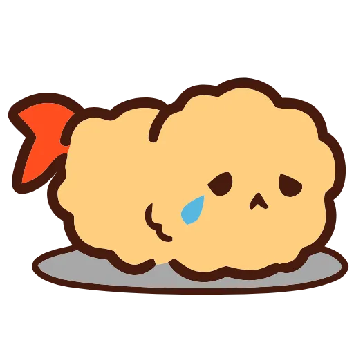 🍤 Эмодзи «Fried Shrimp» для Telegram