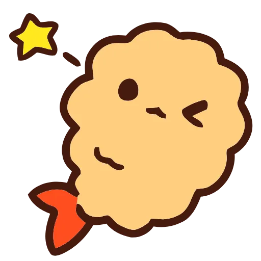 🍤 Эмодзи «Fried Shrimp» для Telegram