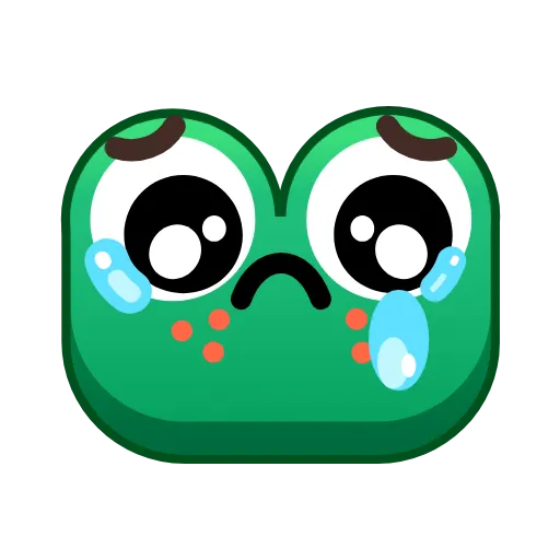 😢 Эмодзи «🥰 Анимированный набор эмоджи с лягушками» для Telegram