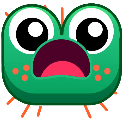 😦 Эмодзи «🥰 Анимированный набор эмоджи с лягушками» для Telegram