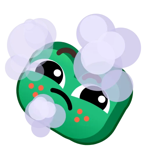 😶‍🌫️ Эмодзи «🥰 Анимированный набор эмоджи с лягушками» для Telegram
