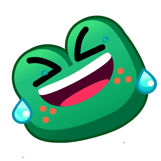 🤣 Эмодзи «🥰 Анимированный набор эмоджи с лягушками» для Telegram