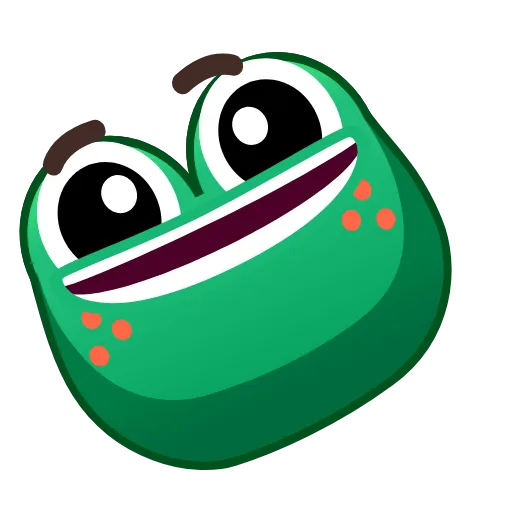 😅 Эмодзи «🥰 Анимированный набор эмоджи с лягушками» для Telegram